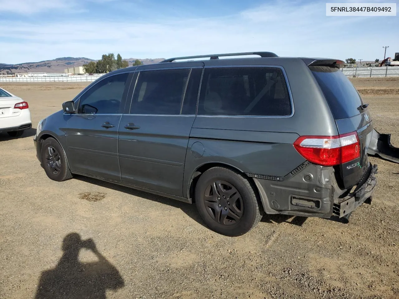 2007 Honda Odyssey Ex VIN: 5FNRL38447B409492 Lot: 79320104