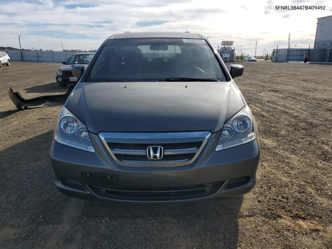 2007 Honda Odyssey Ex VIN: 5FNRL38447B409492 Lot: 79320104