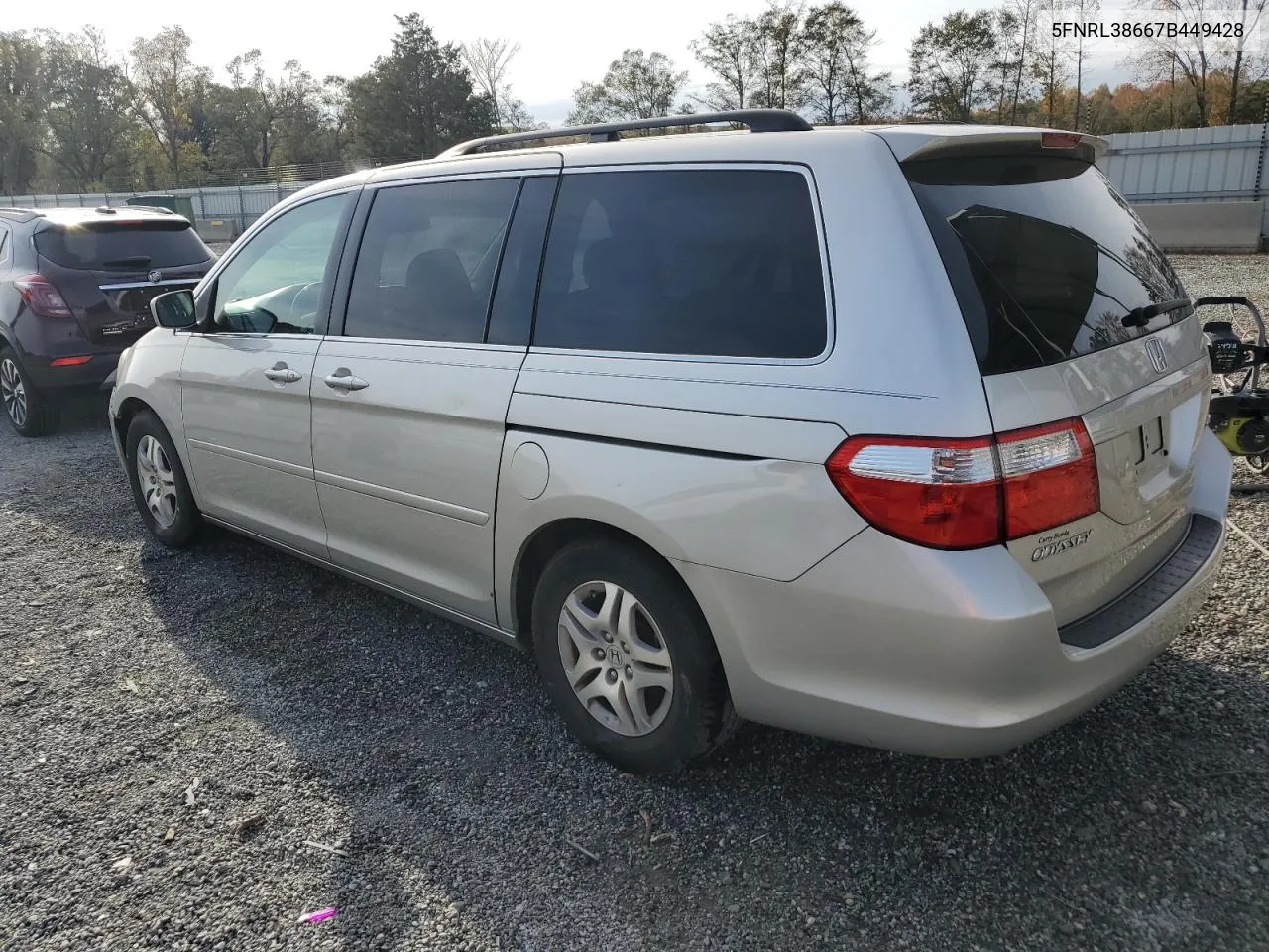 2007 Honda Odyssey Exl VIN: 5FNRL38667B449428 Lot: 79409314