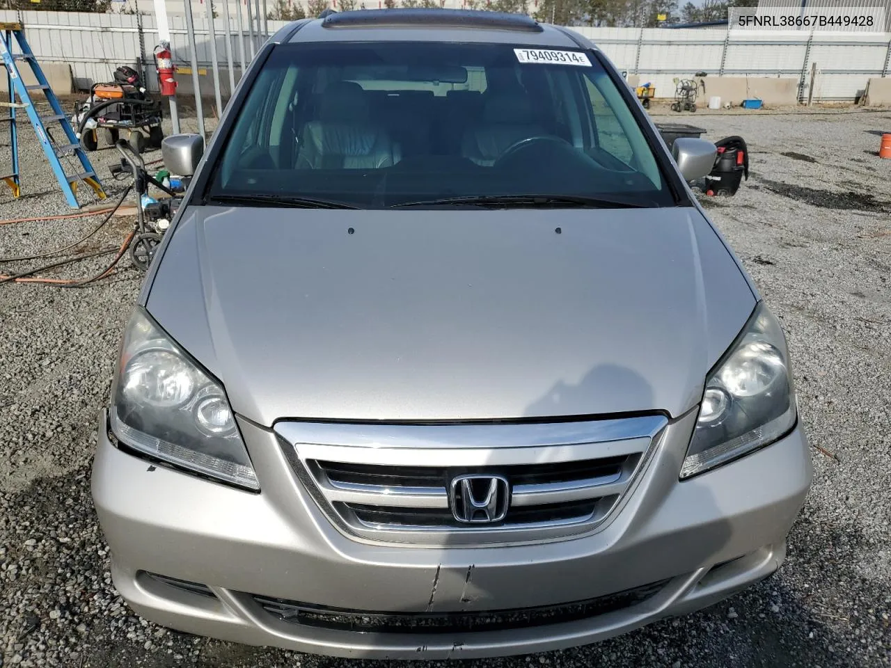 2007 Honda Odyssey Exl VIN: 5FNRL38667B449428 Lot: 79409314