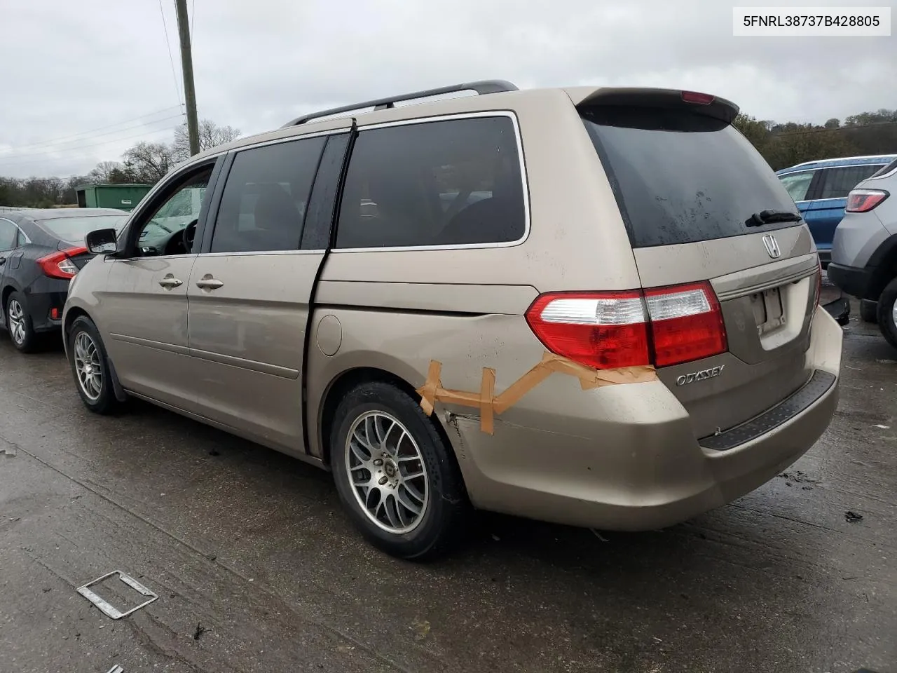 2007 Honda Odyssey Exl VIN: 5FNRL38737B428805 Lot: 81334854