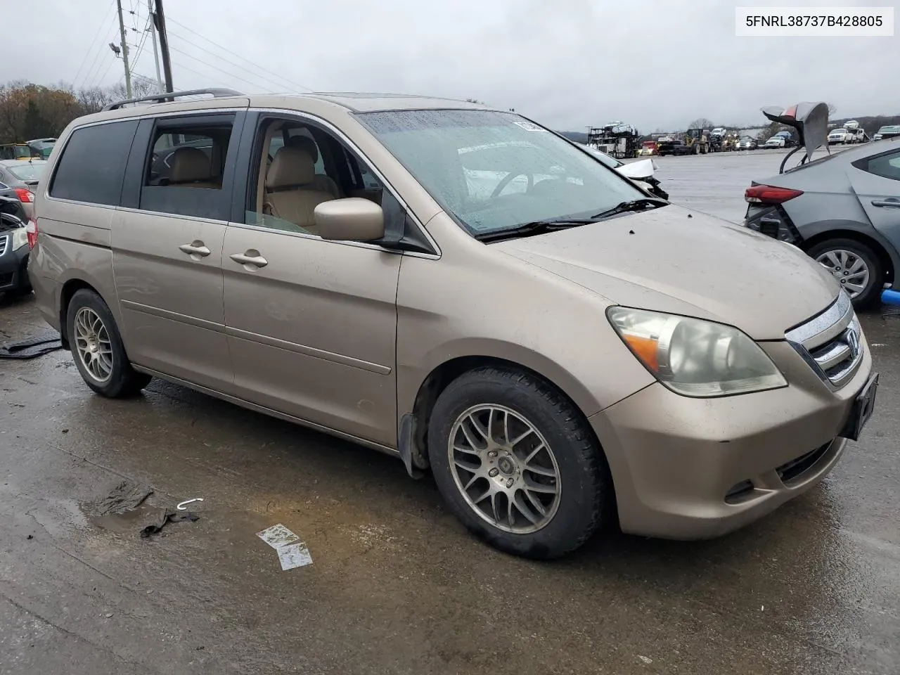 2007 Honda Odyssey Exl VIN: 5FNRL38737B428805 Lot: 81334854