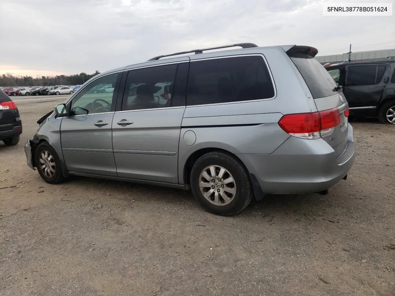 2008 Honda Odyssey Exl VIN: 5FNRL38778B051624 Lot: 44797474