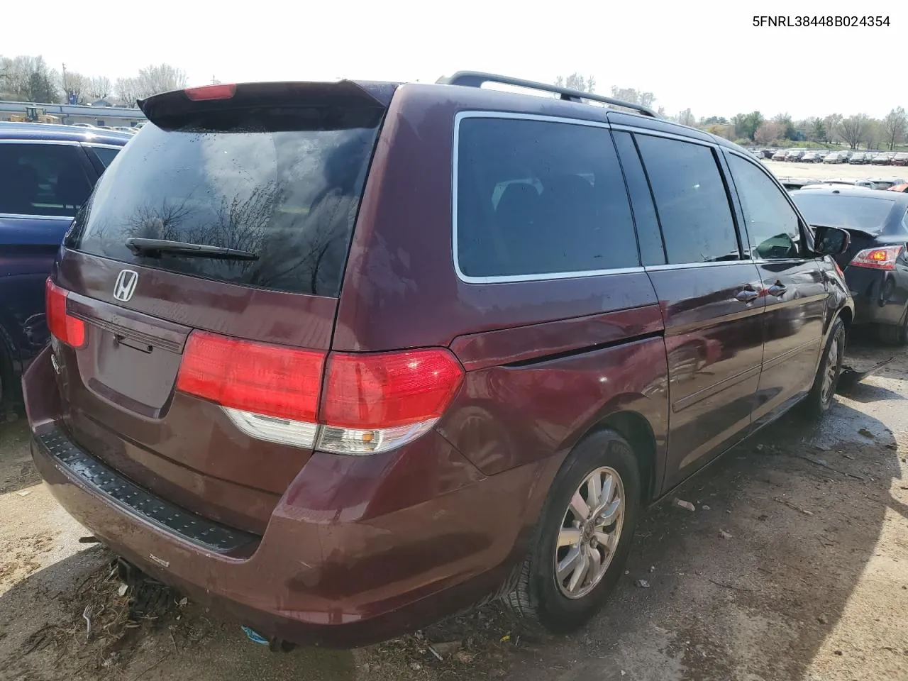 2008 Honda Odyssey Ex VIN: 5FNRL38448B024354 Lot: 48049604