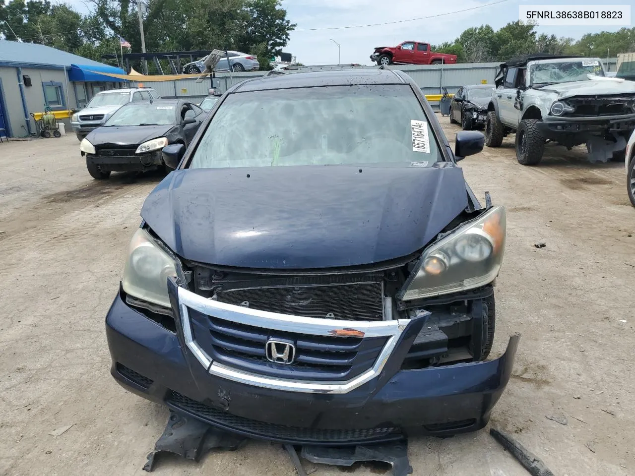 2008 Honda Odyssey Exl VIN: 5FNRL38638B018823 Lot: 65716474