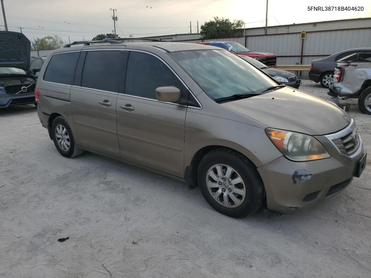 2008 Honda Odyssey Exl VIN: 5FNRL38718B404620 Lot: 66916464