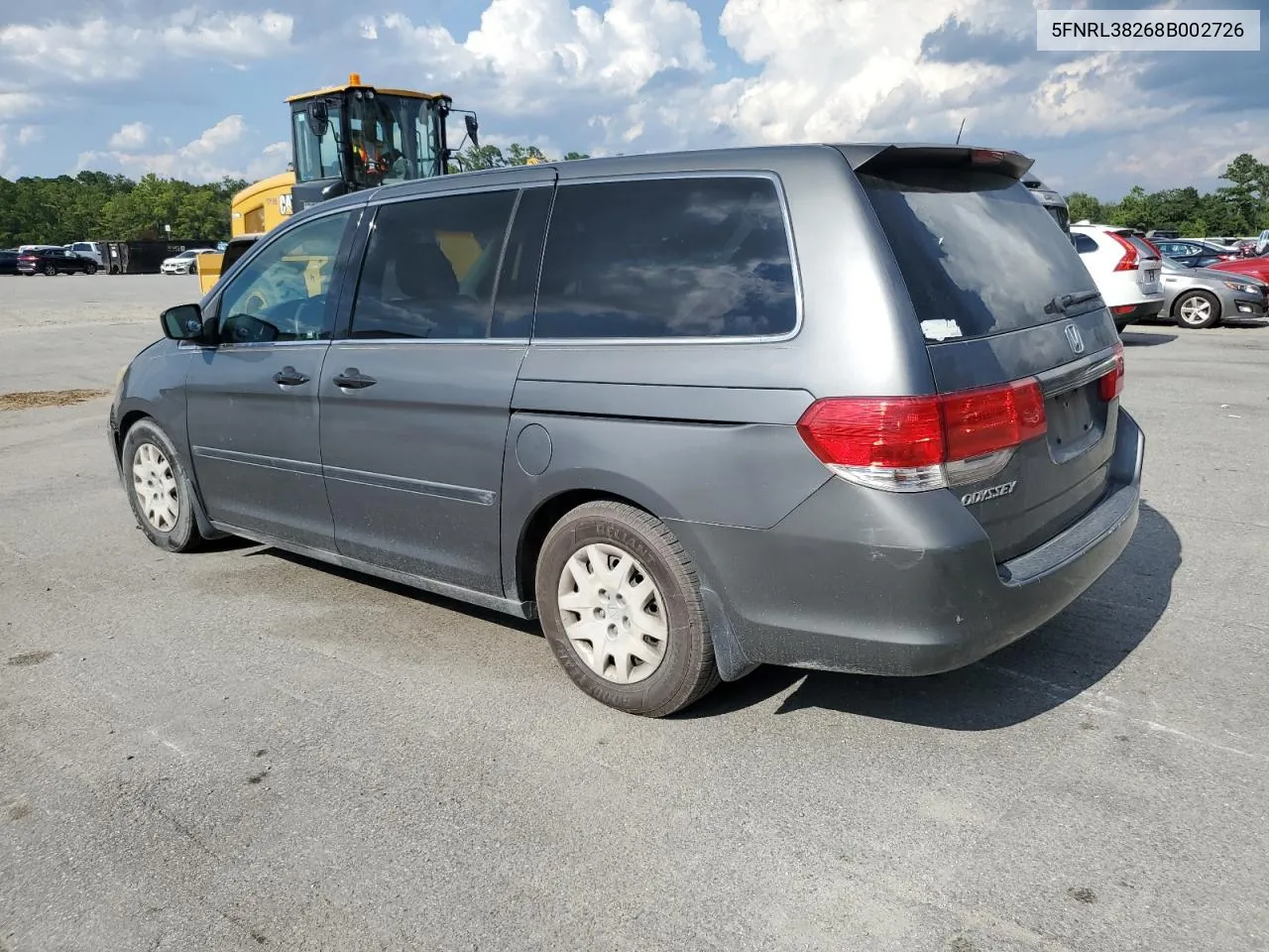 2008 Honda Odyssey Lx VIN: 5FNRL38268B002726 Lot: 68308244