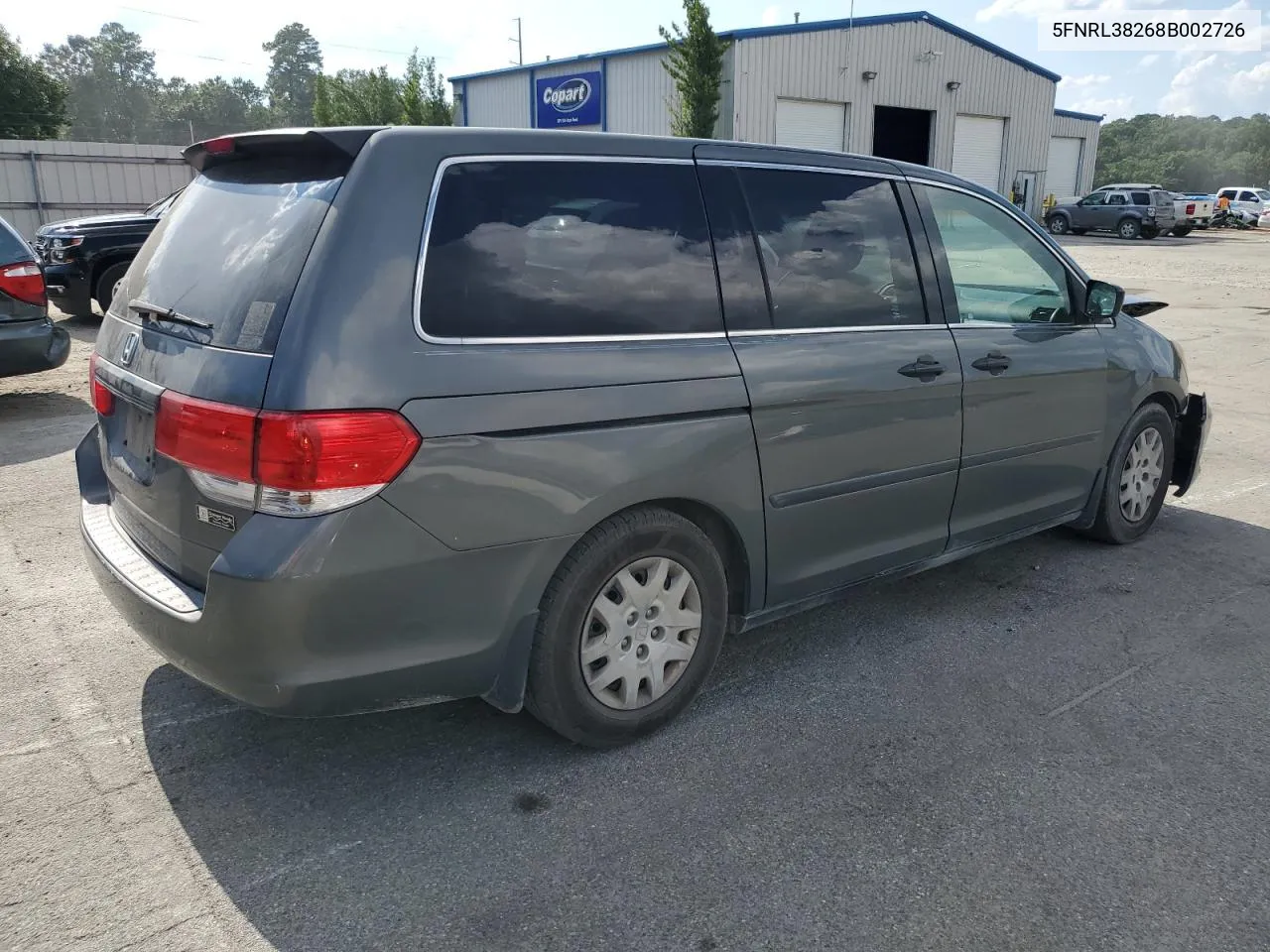 5FNRL38268B002726 2008 Honda Odyssey Lx