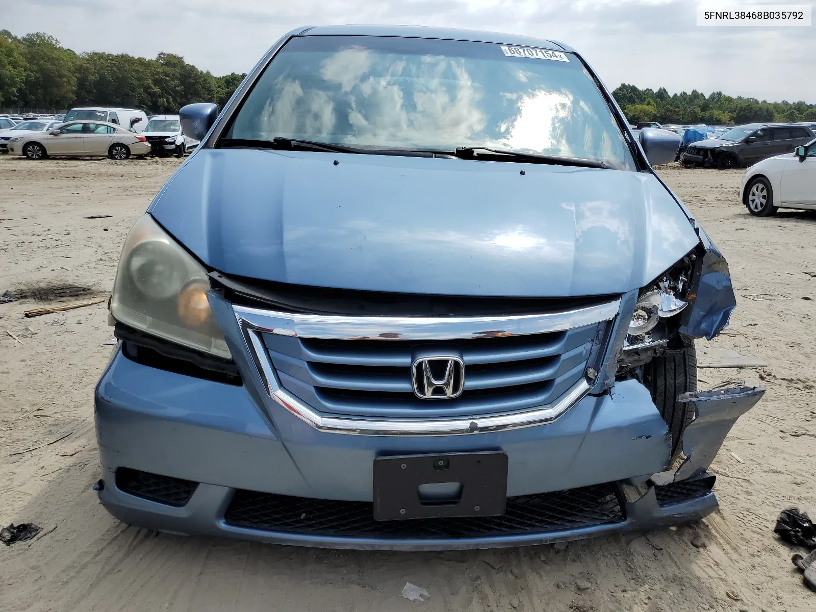 5FNRL38468B035792 2008 Honda Odyssey Ex