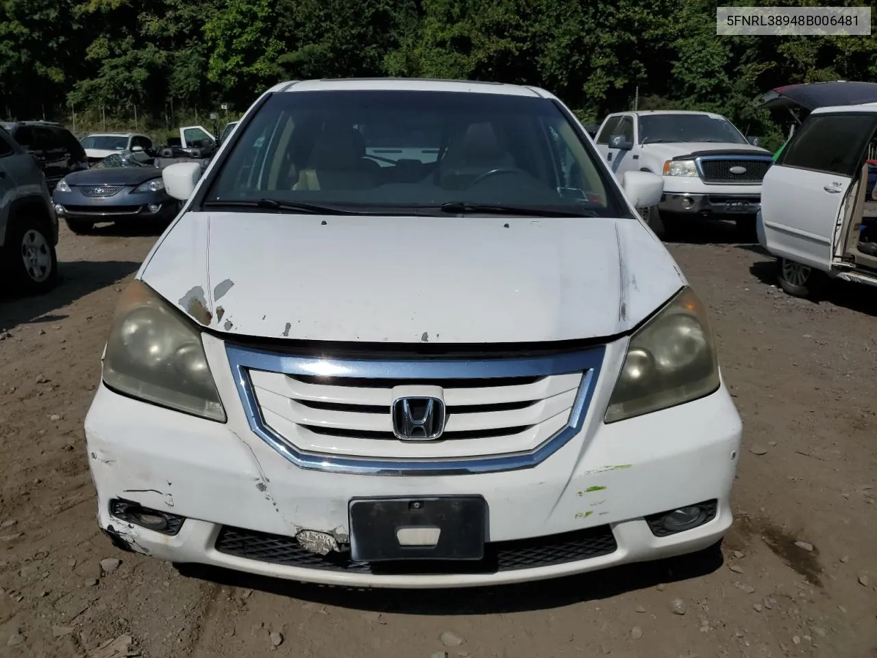 2008 Honda Odyssey Touring VIN: 5FNRL38948B006481 Lot: 69058884