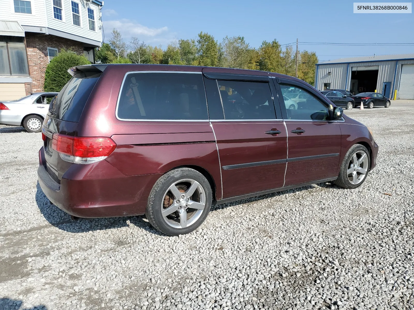 2008 Honda Odyssey Lx VIN: 5FNRL38268B000846 Lot: 69700493