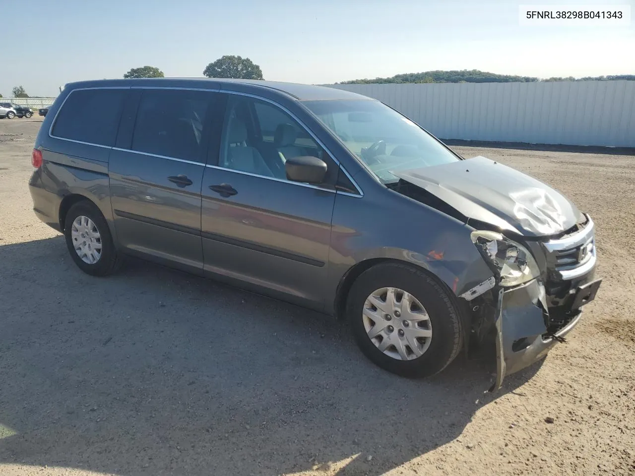 2008 Honda Odyssey Lx VIN: 5FNRL38298B041343 Lot: 69851214