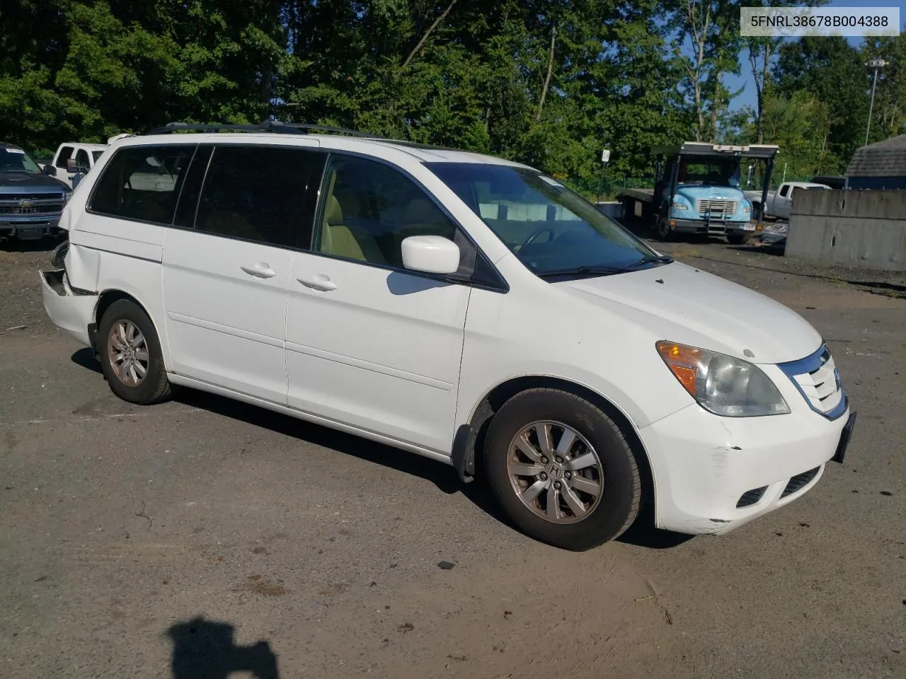 2008 Honda Odyssey Exl VIN: 5FNRL38678B004388 Lot: 70220054