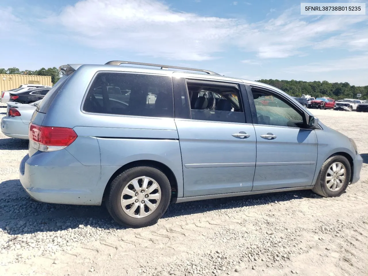 5FNRL38738B015235 2008 Honda Odyssey Exl