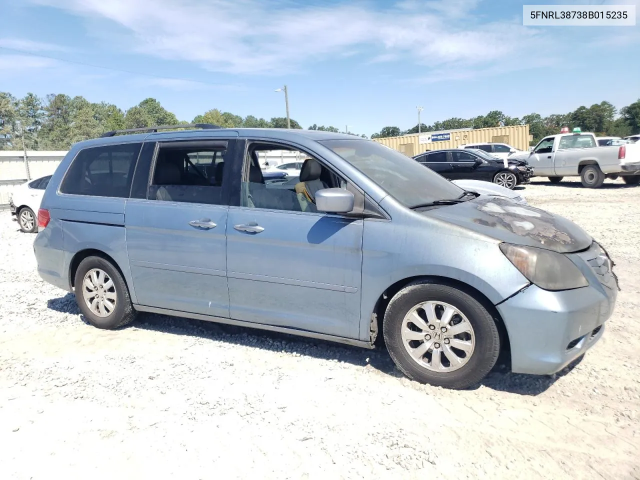 5FNRL38738B015235 2008 Honda Odyssey Exl