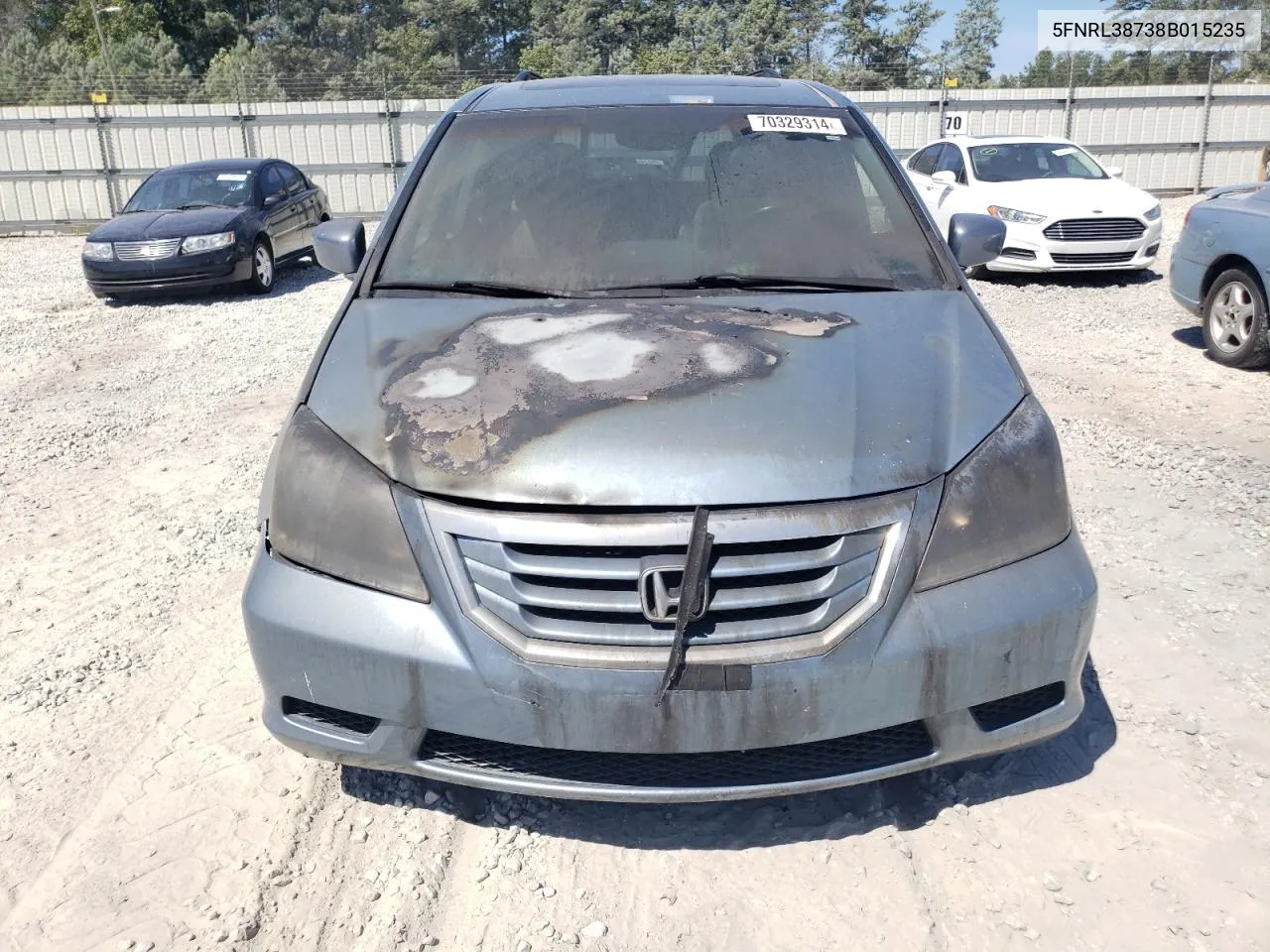 2008 Honda Odyssey Exl VIN: 5FNRL38738B015235 Lot: 70329314