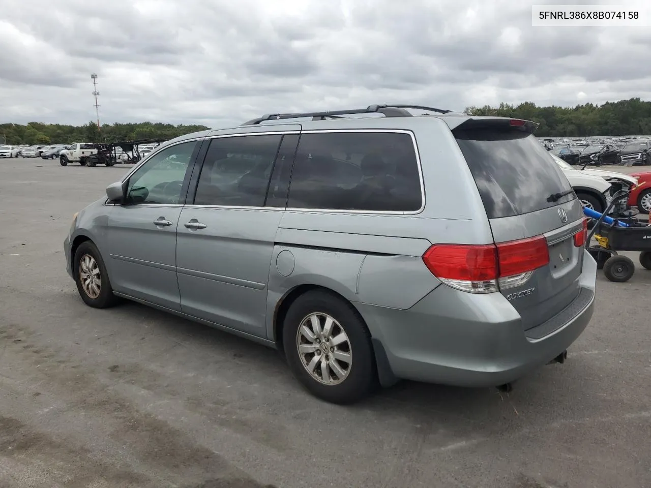 2008 Honda Odyssey Exl VIN: 5FNRL386X8B074158 Lot: 70489254