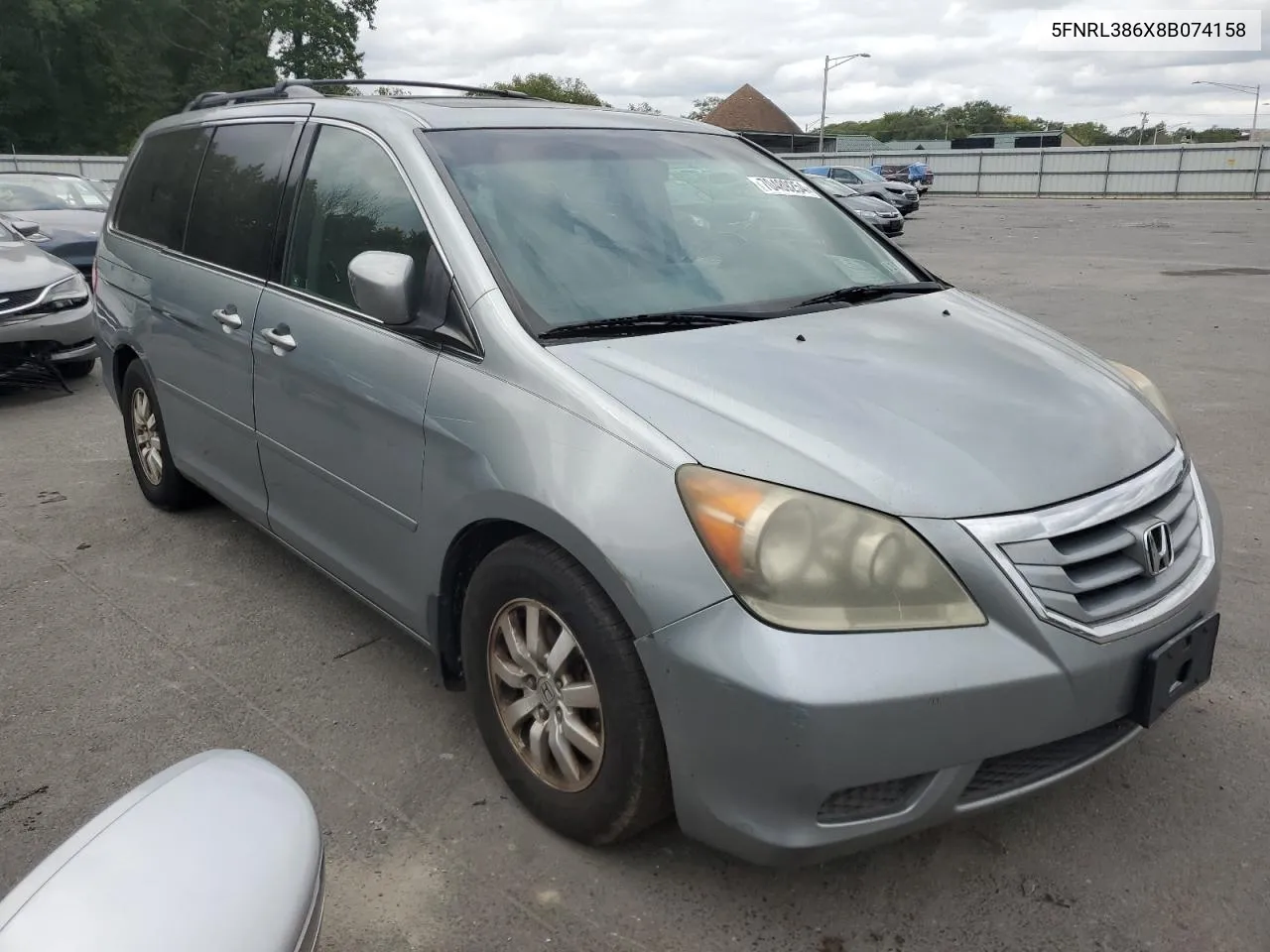 2008 Honda Odyssey Exl VIN: 5FNRL386X8B074158 Lot: 70489254