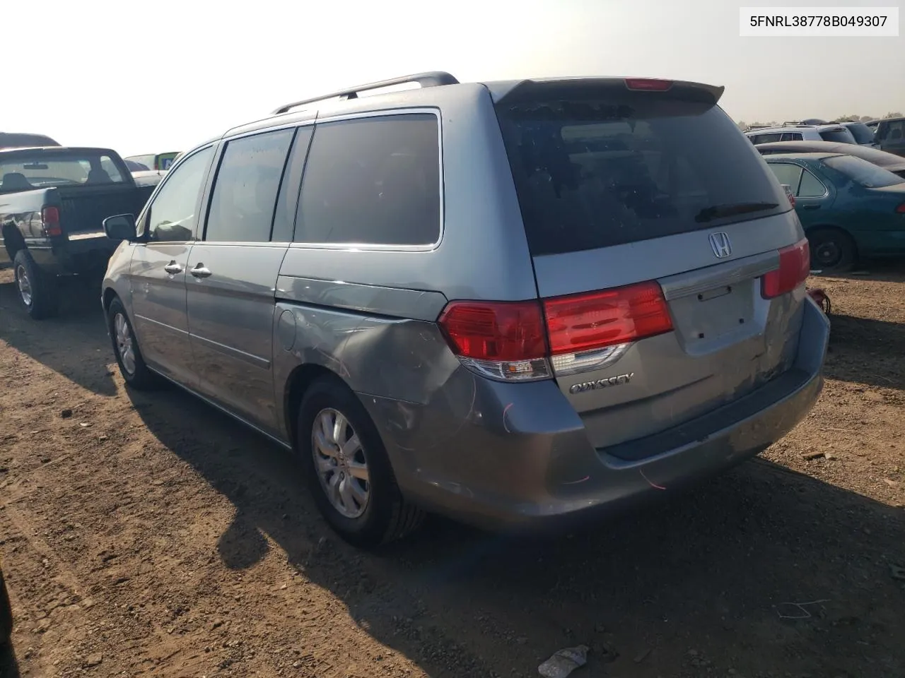 2008 Honda Odyssey Exl VIN: 5FNRL38778B049307 Lot: 70913214