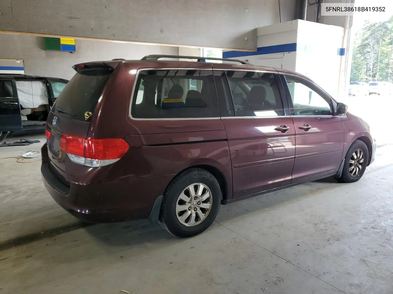 2008 Honda Odyssey Exl VIN: 5FNRL38618B419352 Lot: 70973704