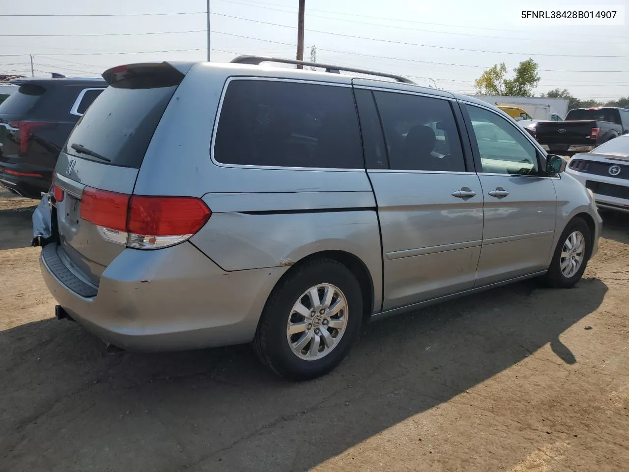 2008 Honda Odyssey Ex VIN: 5FNRL38428B014907 Lot: 71019544