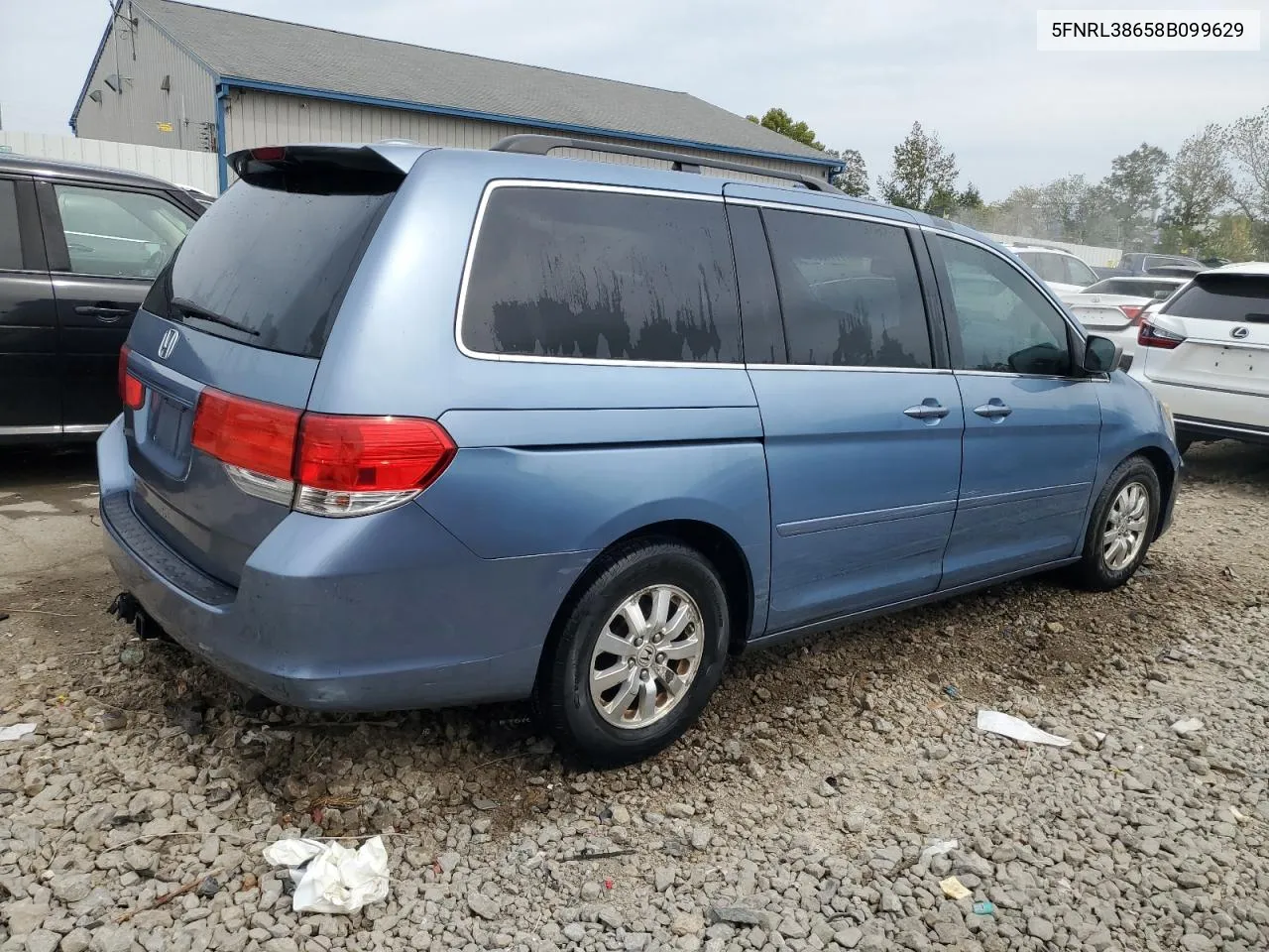 2008 Honda Odyssey Exl VIN: 5FNRL38658B099629 Lot: 71116074