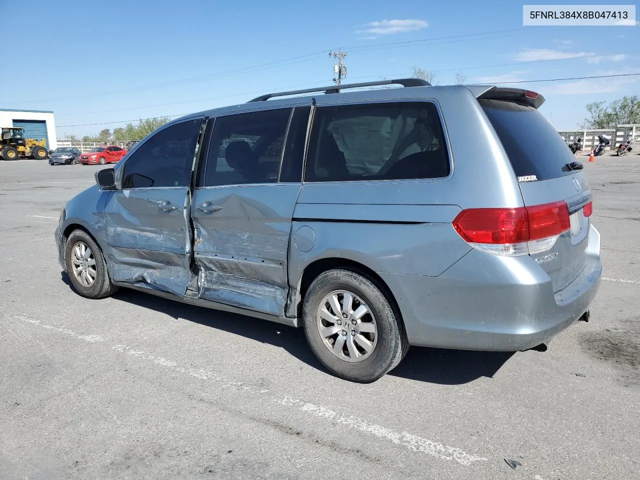 2008 Honda Odyssey Ex VIN: 5FNRL384X8B047413 Lot: 71387294