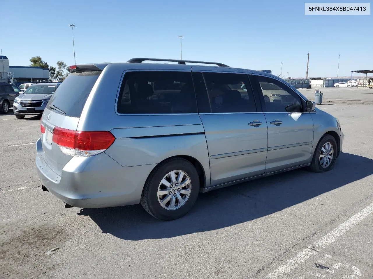 2008 Honda Odyssey Ex VIN: 5FNRL384X8B047413 Lot: 71387294