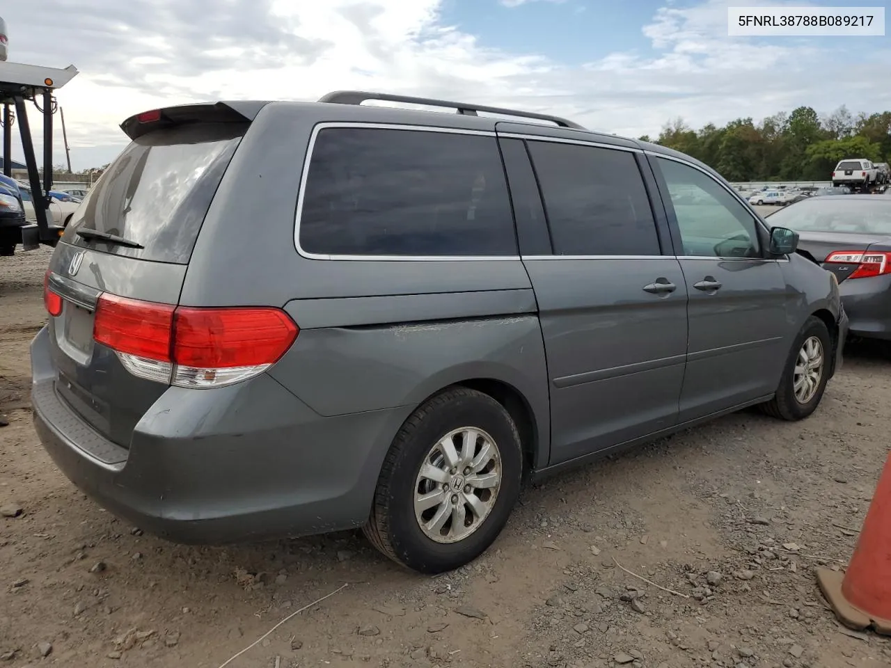 5FNRL38788B089217 2008 Honda Odyssey Exl