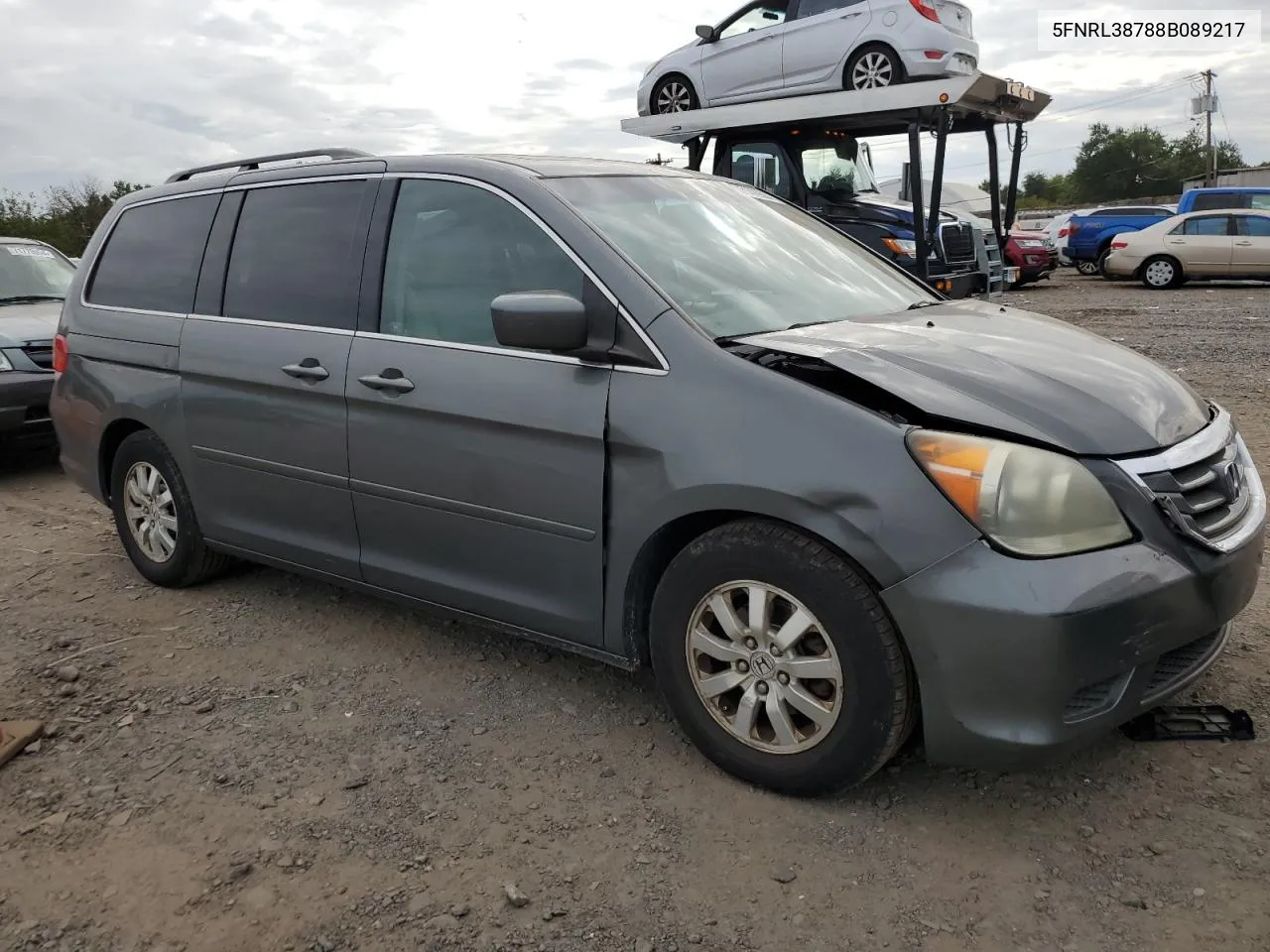 5FNRL38788B089217 2008 Honda Odyssey Exl