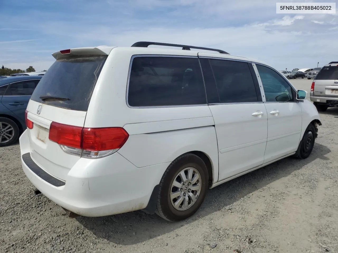 2008 Honda Odyssey Exl VIN: 5FNRL38788B405022 Lot: 71697154