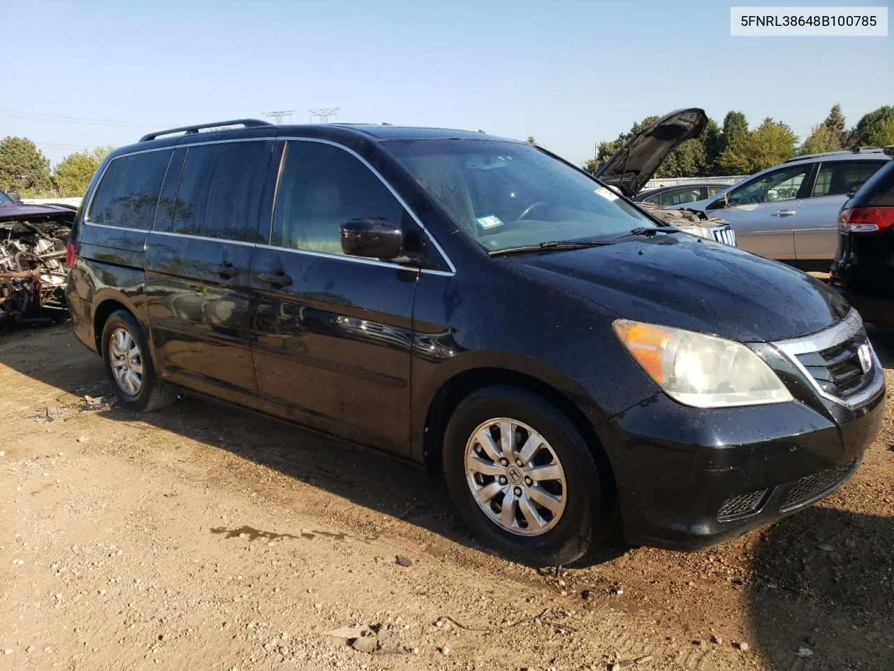 5FNRL38648B100785 2008 Honda Odyssey Exl