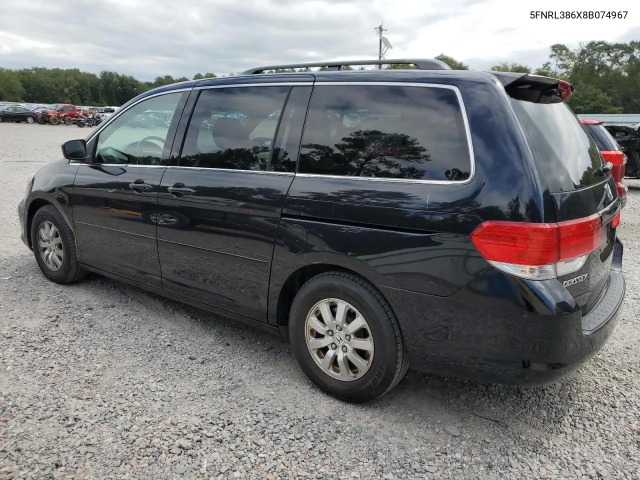 2008 Honda Odyssey Exl VIN: 5FNRL386X8B074967 Lot: 71873684