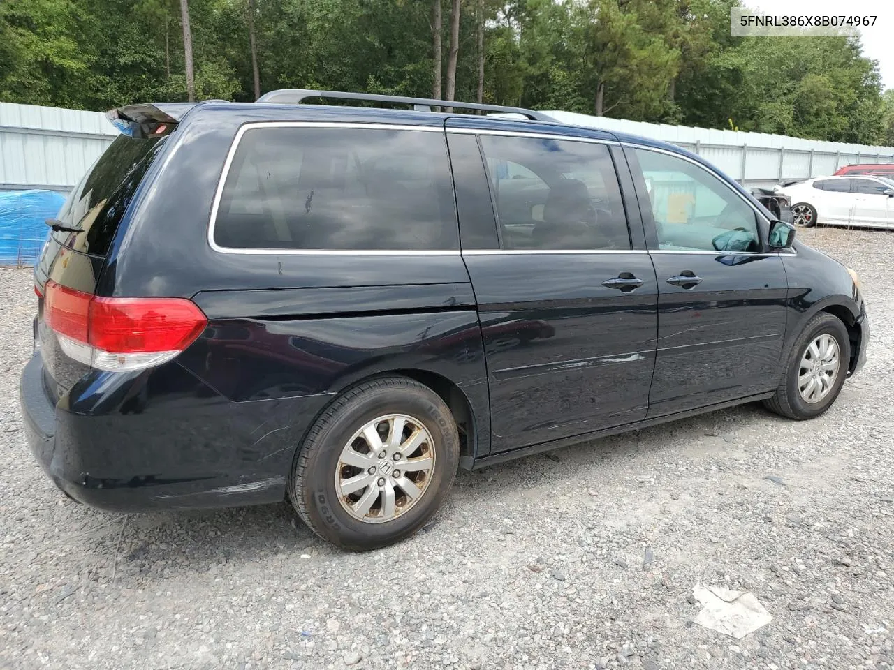 2008 Honda Odyssey Exl VIN: 5FNRL386X8B074967 Lot: 71873684