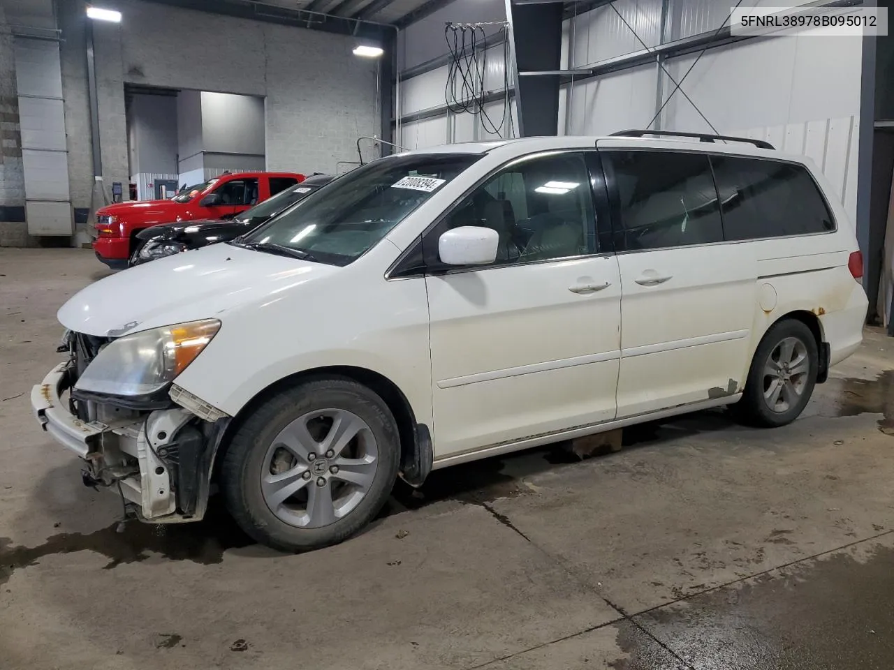 2008 Honda Odyssey Touring VIN: 5FNRL38978B095012 Lot: 72008394