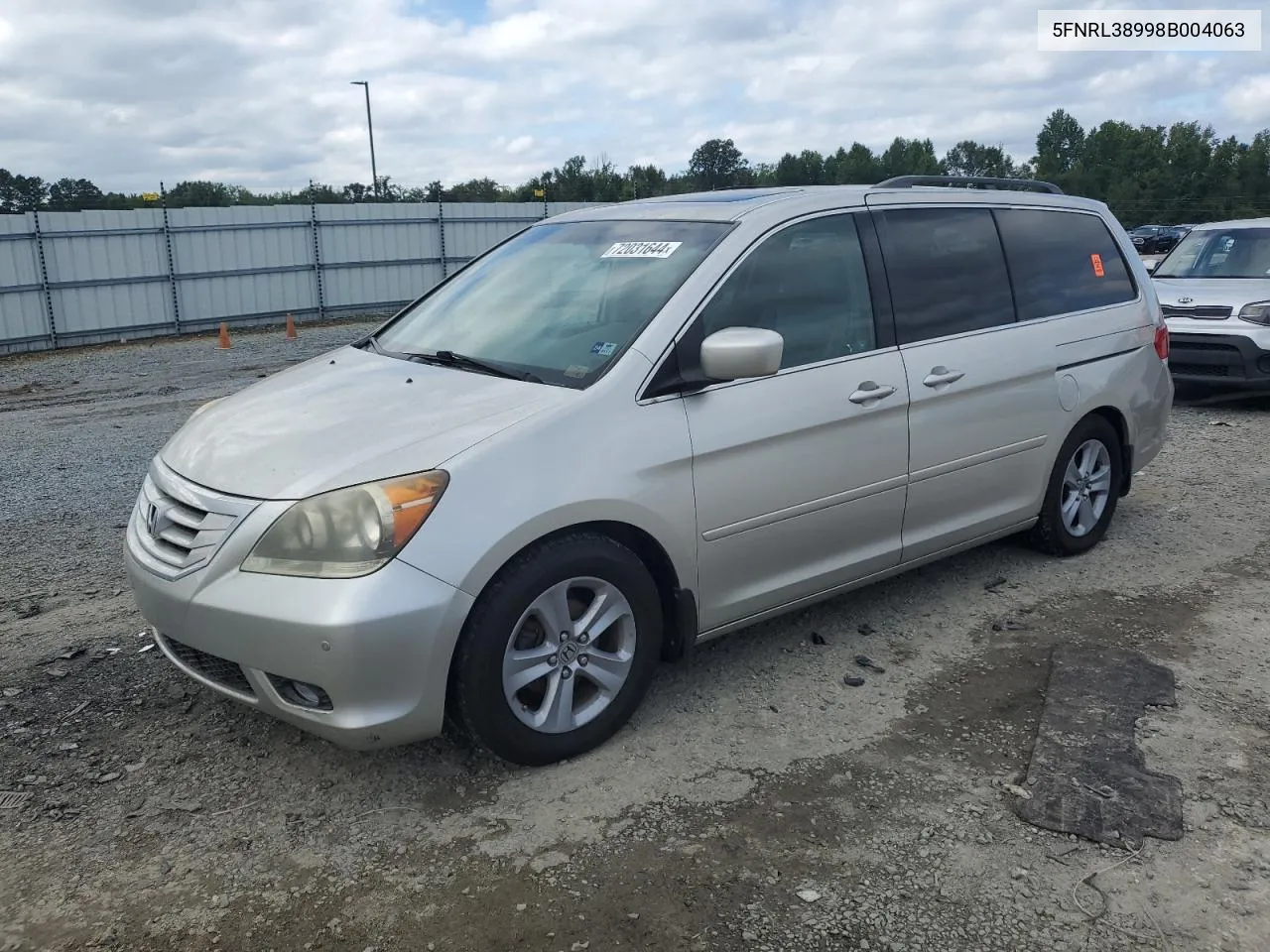 5FNRL38998B004063 2008 Honda Odyssey Touring