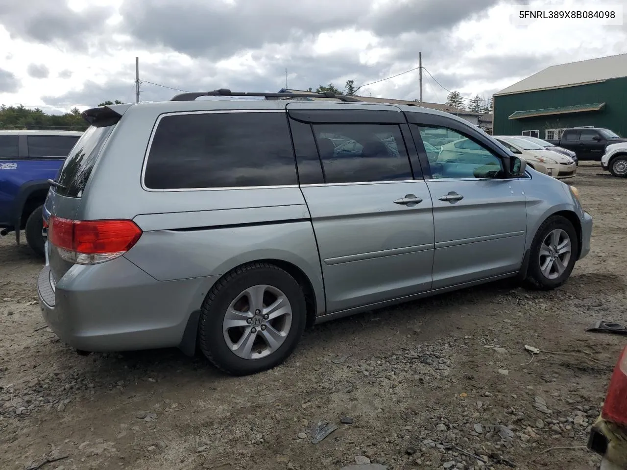 2008 Honda Odyssey Touring VIN: 5FNRL389X8B084098 Lot: 72203834