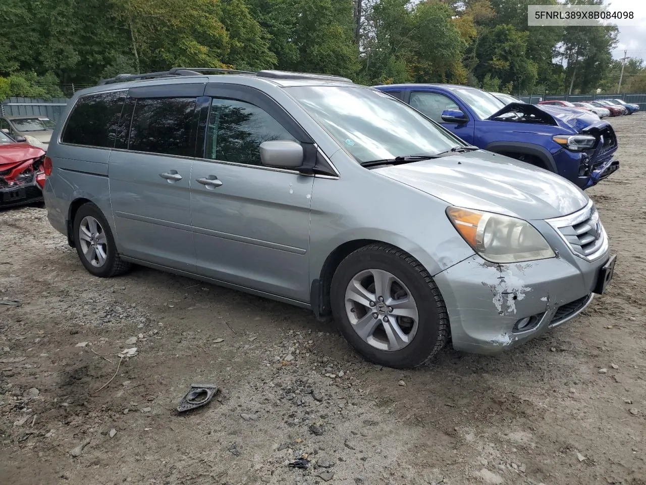 2008 Honda Odyssey Touring VIN: 5FNRL389X8B084098 Lot: 72203834