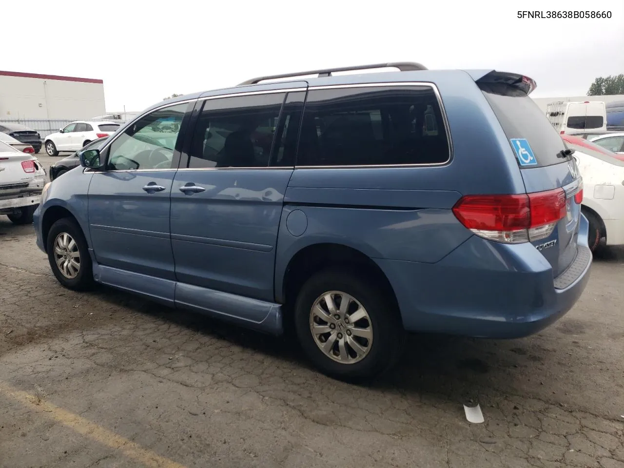 2008 Honda Odyssey Exl VIN: 5FNRL38638B058660 Lot: 72434284