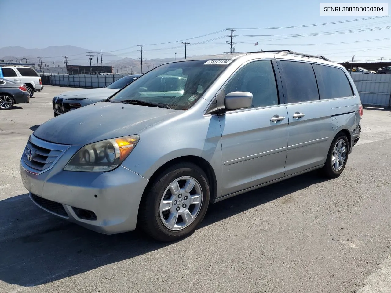 2008 Honda Odyssey Touring VIN: 5FNRL38888B000304 Lot: 73371164