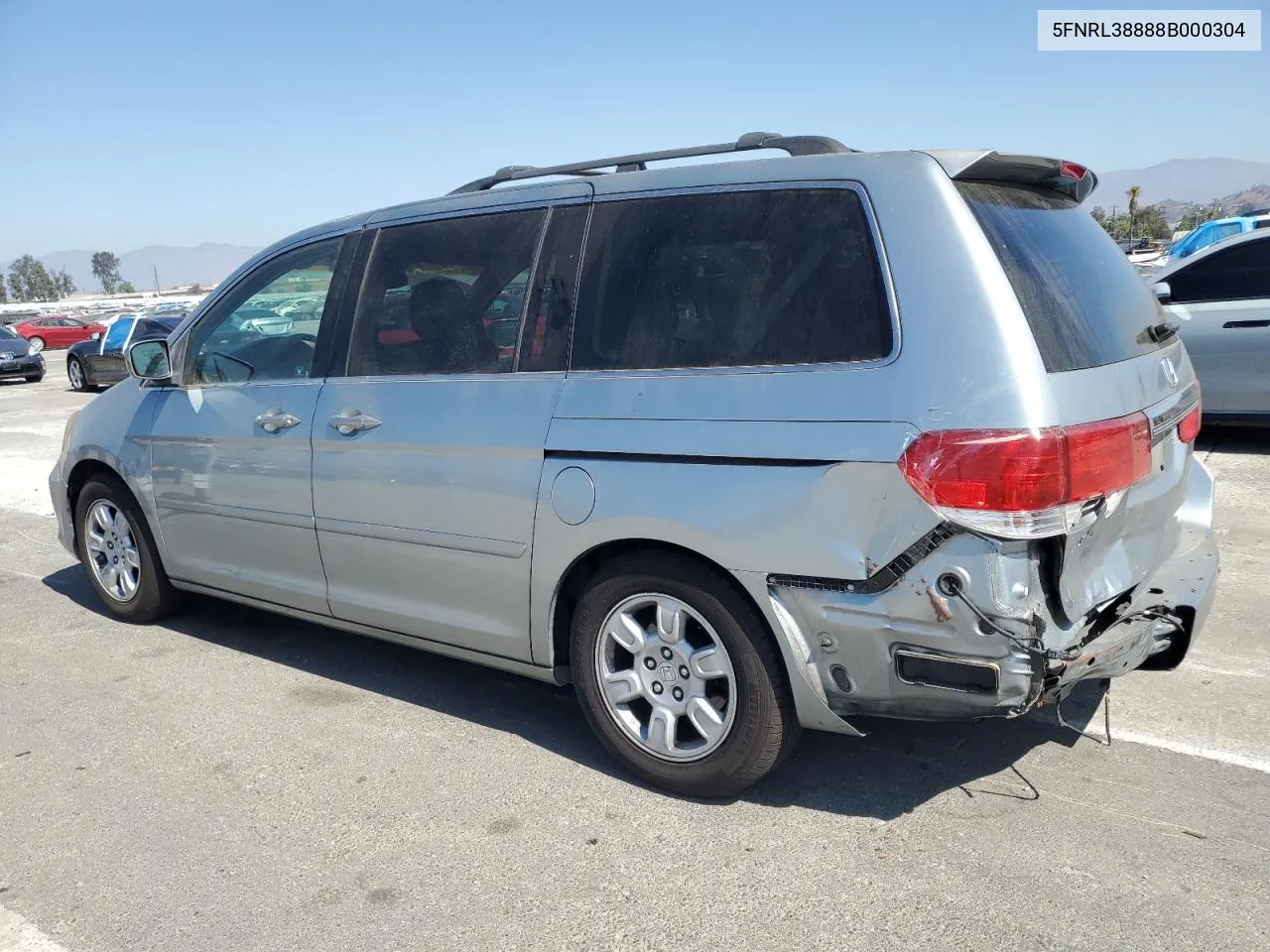 2008 Honda Odyssey Touring VIN: 5FNRL38888B000304 Lot: 73371164