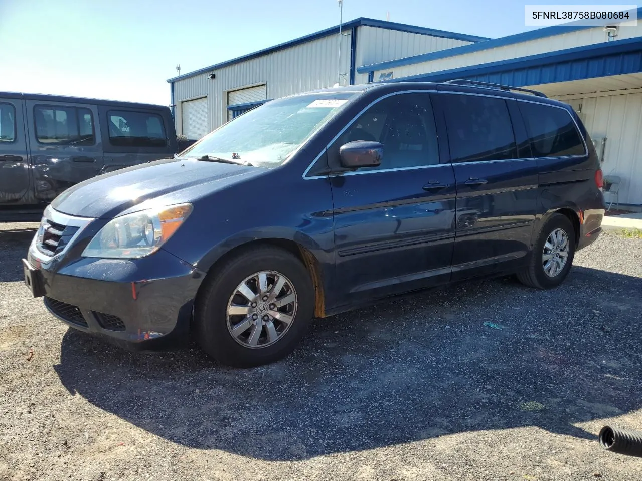 5FNRL38758B080684 2008 Honda Odyssey Exl