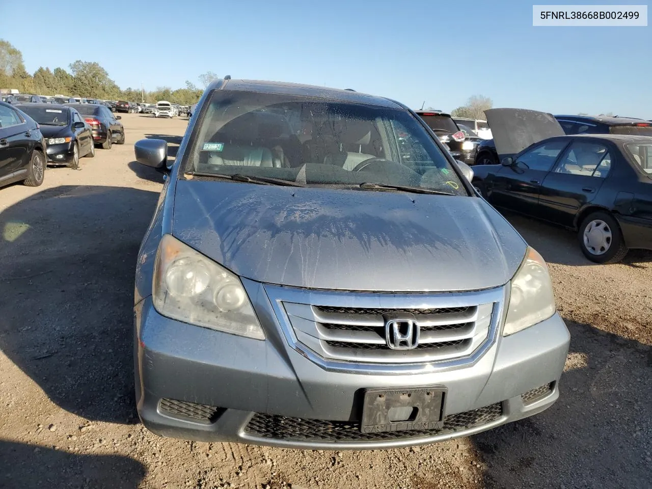 2008 Honda Odyssey Exl VIN: 5FNRL38668B002499 Lot: 73538174