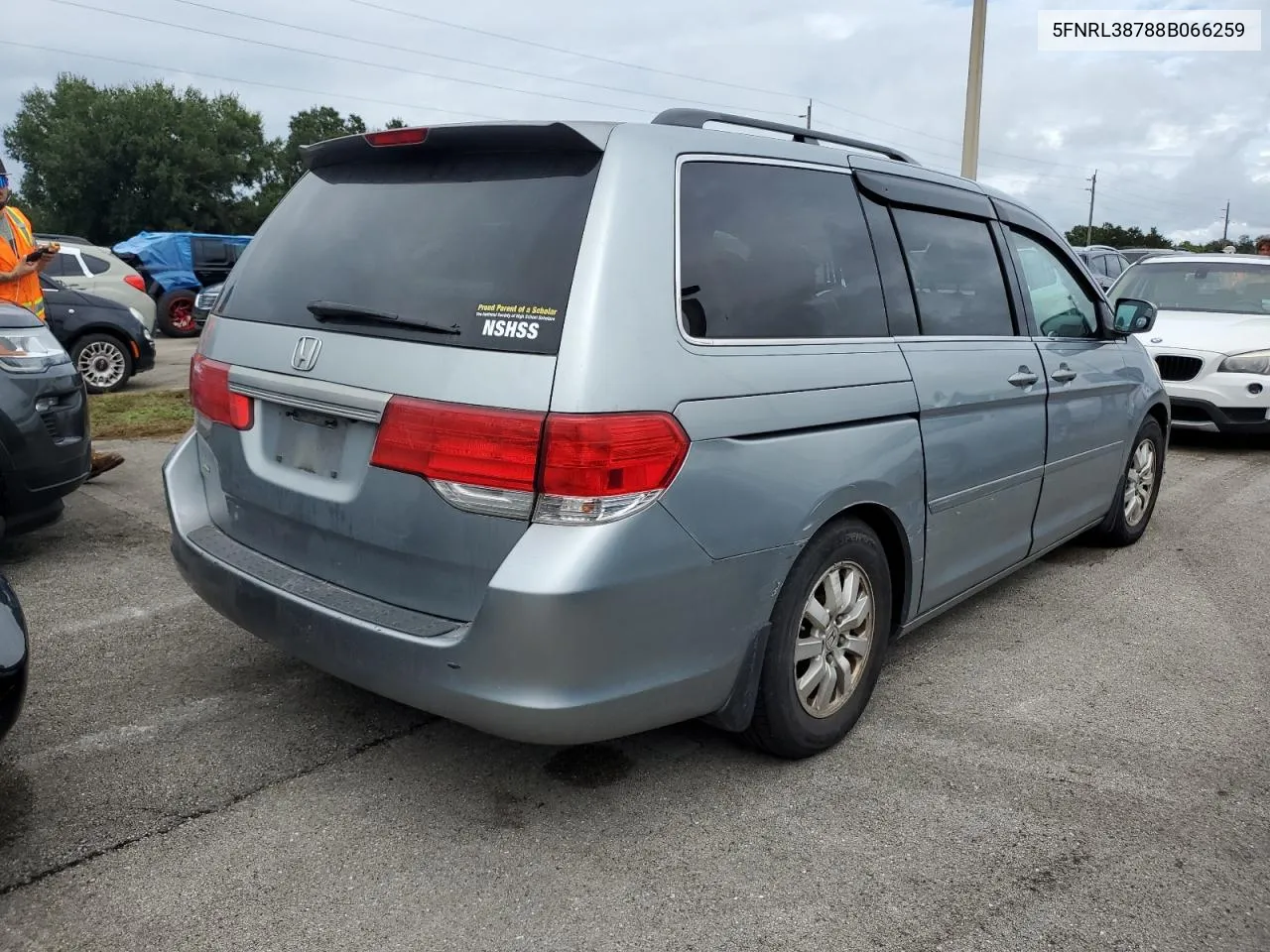 2008 Honda Odyssey Exl VIN: 5FNRL38788B066259 Lot: 74771304