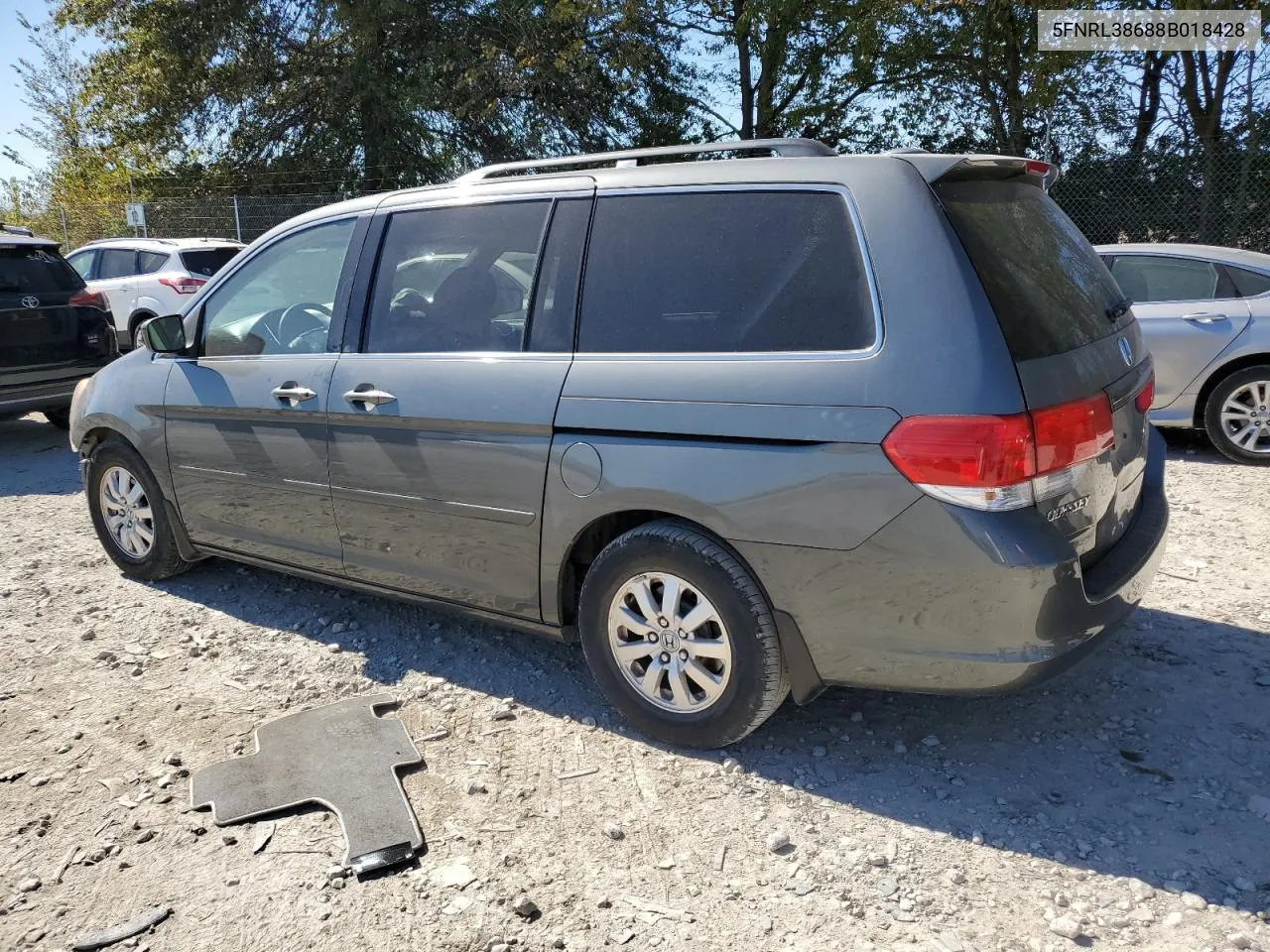 2008 Honda Odyssey Exl VIN: 5FNRL38688B018428 Lot: 75240974