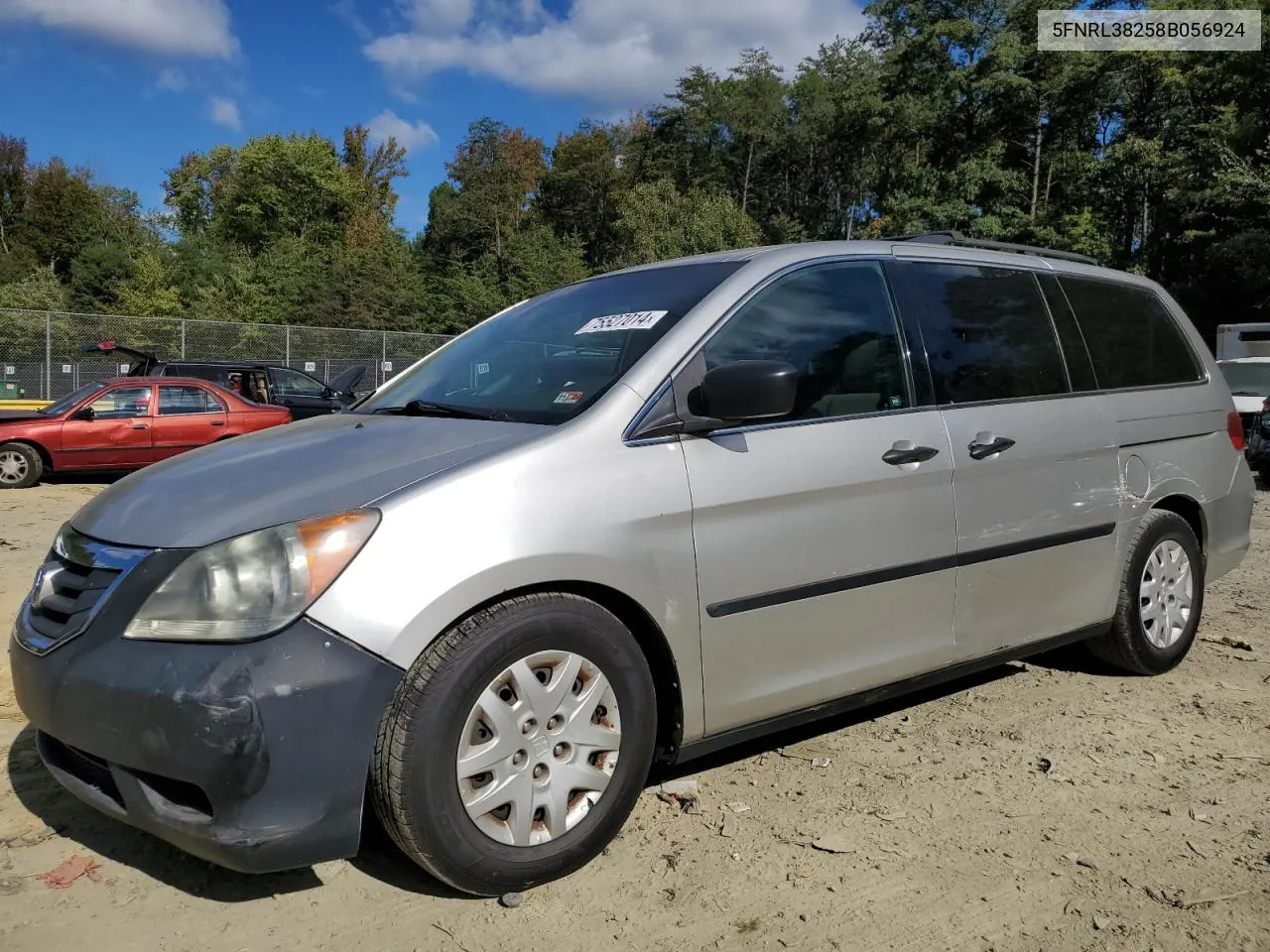 5FNRL38258B056924 2008 Honda Odyssey Lx