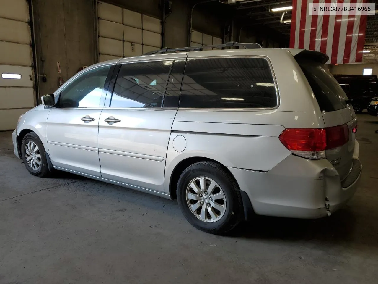 2008 Honda Odyssey Exl VIN: 5FNRL38778B416965 Lot: 75580224