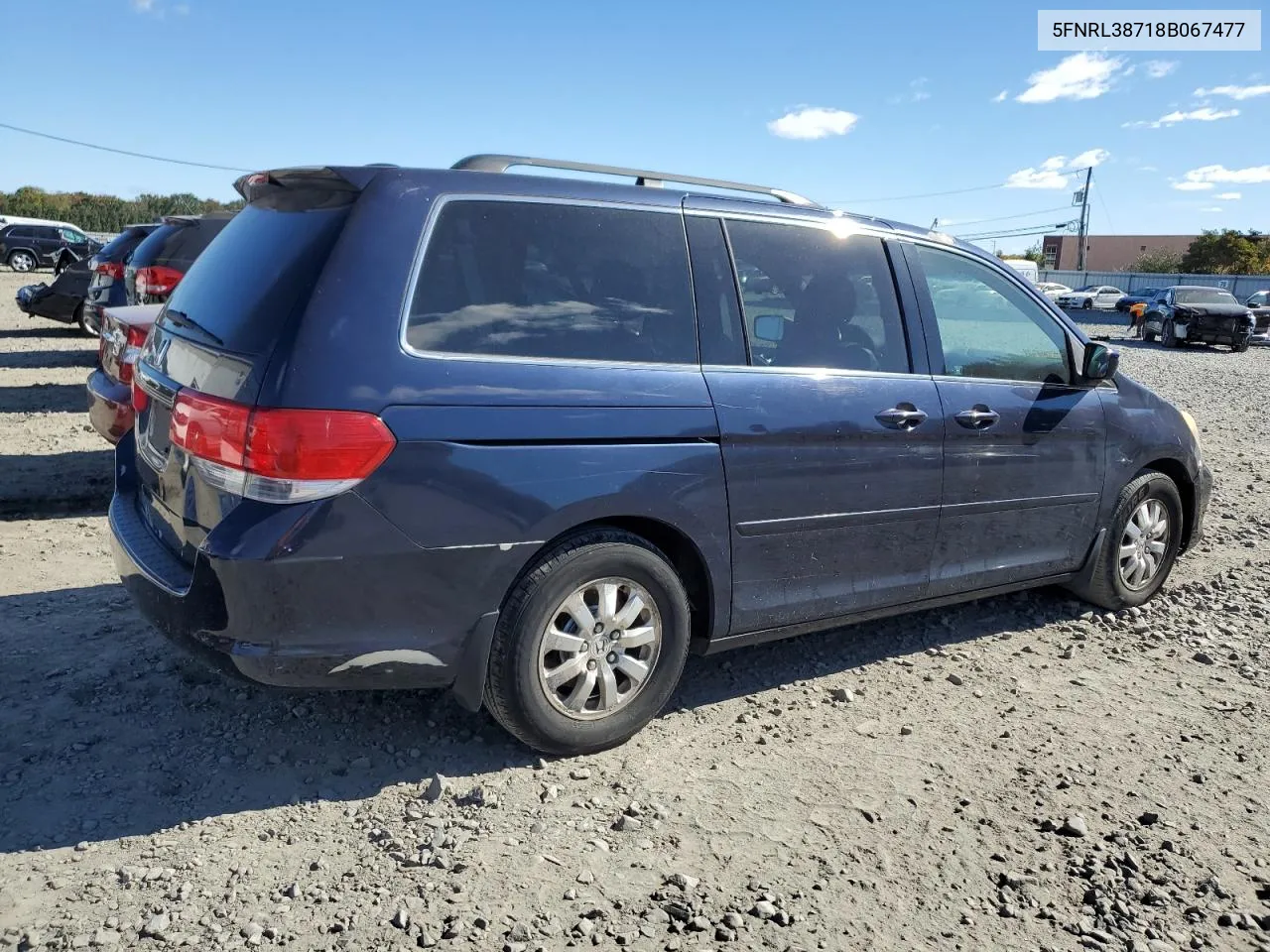 5FNRL38718B067477 2008 Honda Odyssey Exl