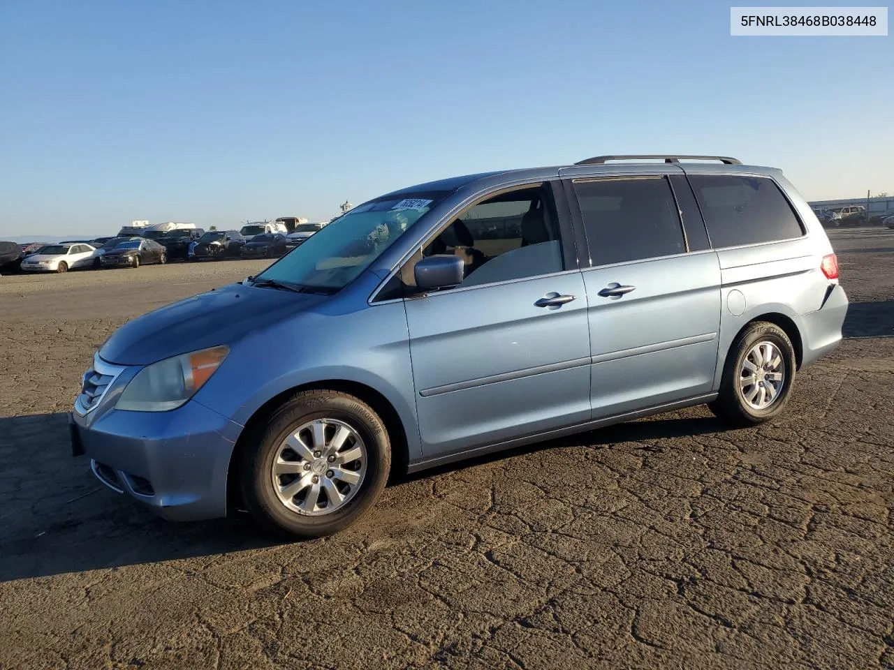 2008 Honda Odyssey Ex VIN: 5FNRL38468B038448 Lot: 76058214