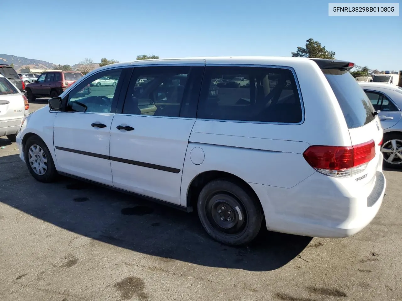 2008 Honda Odyssey Lx VIN: 5FNRL38298B010805 Lot: 76138204